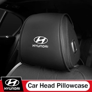 Napa Leather Car Seat Headrest Cover Soft Breathable Car Seat Head Rest Protector fit for Hyundai IX