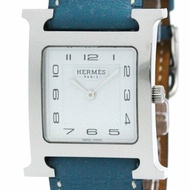 拋光 HERMES H 手錶鋼皮石英女士手錶 HH1.510 BF570446