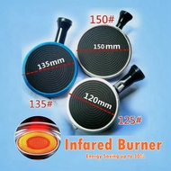 Infrared Burner 1Pipe Embedded Gas Stove Accessories Replacement Infrared Burner for Gas Stove