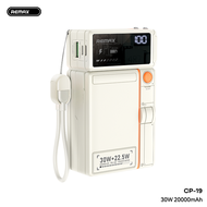 [Có CCC/3C] Pin dự phòng không dây 15W Remax CP-19 20000mAh PD 30W QC 22.5W kèm cáp - chân cắm 220V 