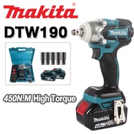 MAKITA ประแจไฟฟ้า 18v บล็อกไฟฟ้า ประแจไฟฟ้าไร้สาย 2 แบตเตอรี่ลิเธียม บล็อกไฟฟ้าแรงๆ DTW285 ประแจบล็อก ประแจกระแทกไฟฟ้า Electric Impact Wrench