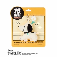 From Japan vintage peanuts 75 anniversary keychain snoopy 75th 75th