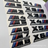 BMW Thunder Version Car Logo Modified X3M X4M X5M X6M M2 M5 M4 Rear Tail Logo Car Sticker Digital Lo