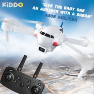 KIDDO A308 Airliner Rc Drone 4K Camera Optical Flow Positioning RC Foldable Quadcopter Drones Gifts 