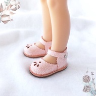 Shoes for Paola Reina, Leather shoes for 13 inches doll,Sandals peach pink color