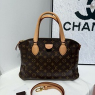 LV 路易威登 Rivoli餃子包 手提包 老花 肩背包 中號