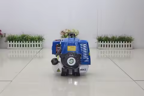 Blue Color Easy Starter 80cc 1E53F Engine 2 Stroke Earth Drill Brush Cutter Goped Scooter Motor 53mm