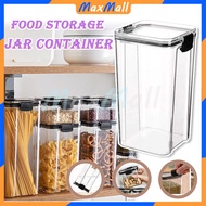 Airtight Cereal Storage Jar Clear Storage Cereal Food Container Multipurpose Food Storage Jar Box Fo