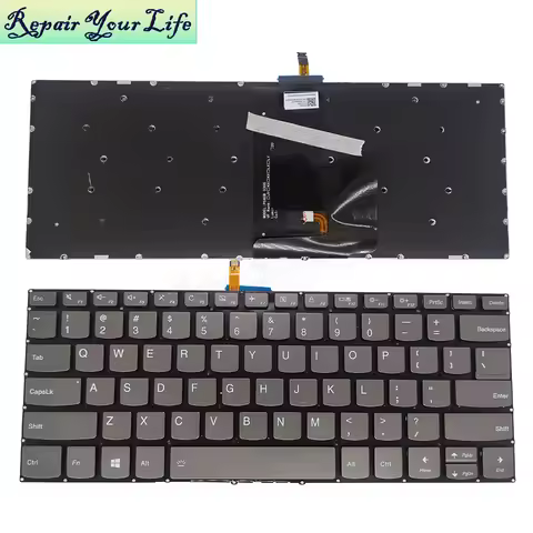 US UK Latin Pt-BR Backlit Keyboard for Lenovo Yoga Flex 5-1470 81C9 80XA Flex 5-1570 80XB 80CA 520-1