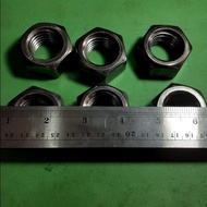 1 INCH STEEL NUT 1 INCH HEX NUT BLACK COLOR ONE INCH HEXA NUT