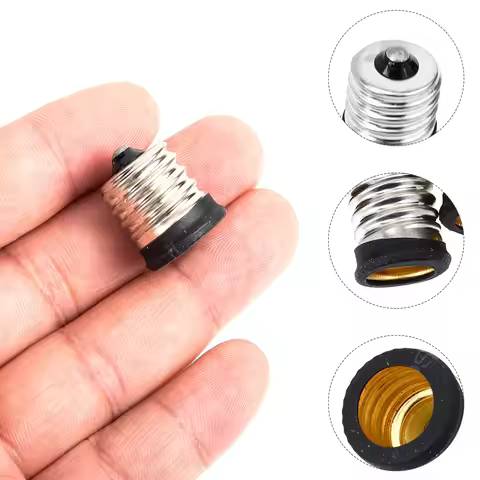 8Pcs Lamp Holder Converter Adapters Light Bulb Socket Adapter E17 to E14 High Temperature Resistant 