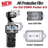 HD Tempered Glass For Dajiang DJI Osmo Pocket Action 6 5 4 4P 3 Pro Screen Lens Protector with Dust-