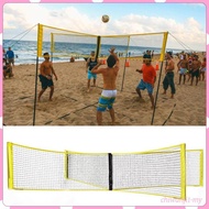 [ChiwanjicdMY] Volleyball Training Net 4 Way Square PETG Weather Resistant Quick Install Stable Tens