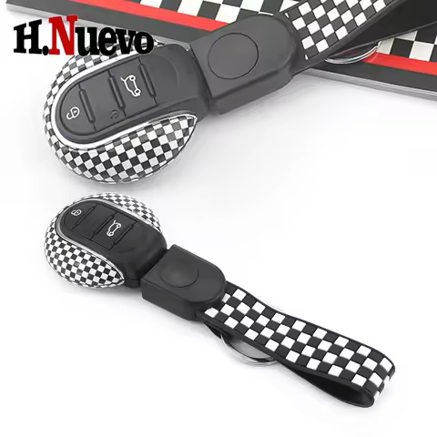 Auto Key Case With Keychain Ring Belt For MINI Cooper JCW F54 F55 F56 F57 F60 Countryman Key Cover S