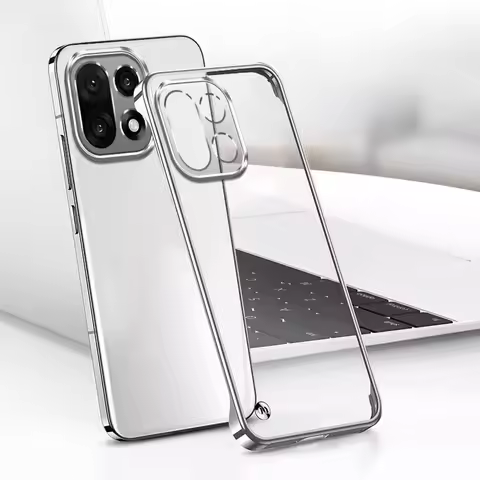 For OnePlus 15 Borderless Electroplating Transparent Phone Case for OnePlus15 1+15 One Plus 15 PC Ha