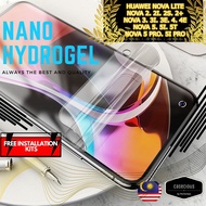 Huawei Nova Lite Nova 2 2i 2s 2 Plus 3 3e 3i 4 4e 5 5i 5T 5 Pro 5i Pro Hydrogel Soft Nano Screen Pro