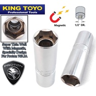 𝐊𝐢𝐧𝐠𝐓𝐨𝐲𝐨 KT-MT7014 Magnetic Spark Plug Box Socket 14mm (Thin Wall)  (WAJA)KT-MT7014 MAGNETIC SPARK P