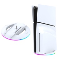 For PS5 Slim Console Vertical Stand For PS5 Slim Optical Drive/digital Version Base Stand With Atmosphere RGB Light