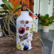 Sesame street elmo doll tumbler gift drinking water bottle for girls and boys Carabiner bottle