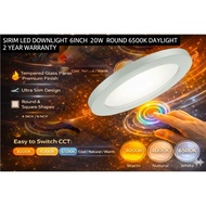 TIISA LED Downlight 6 Inch 18W Round｜6500K Daylight｜Lampu Downlight