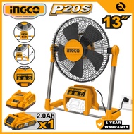 INGCO 20V 13" CORDLESS FAN | AC/DC POWERED | CFALI2001