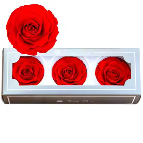 7-8cm Grade A Never Fade Rose Head Wedding Party Decoration Mother's Day Valentine's Day Gift DIY Pa