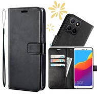 Case Honor X8A CRT-LX3 X8A CRT-LX1 CRT-LX2 X8A   casing Businessleather foldable buckle bag with rop