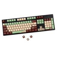 YMDK 126 Keys Matcha Theme Cherry Profile Dye Sub Top Print PBT Keycaps for MX Gaming Mechanical key