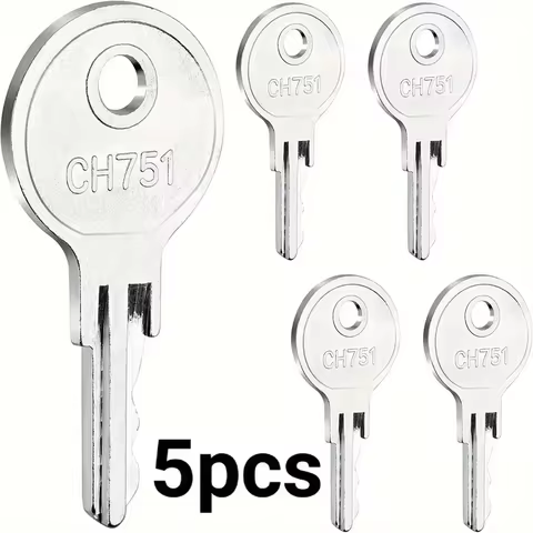 5pcs CH751 Universal Replacement Keys Metal Rv Storage Cabinet Universal Key For Caravan Motorhome T