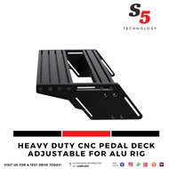 HEAVY DUTY CNC PEDAL DECK ADJUSTABLE FOR ALUMINUM RIG / Pedal deck / racing simulator / SIM RACING R