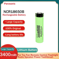 Panasonic Original Rechargeable Battery 18650 3400mah 3.7V NCR18650B 20A Lithium Flat Top High Capacity 100% Brand New Rechargeable Batteries For Flashlight Small Fan Mobile Power