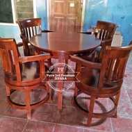 Furniture Jati Jepara Kursi Makan Putar Meja Makan Kayu Jati Free