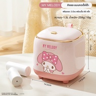(1.5 ลิตร) ถังขยะตั้งโต๊ะ Sanrio Hello Kitty แท้ 100% ถังขยะขนาดเล็กพร้อมฝาปิด ถังขยะขนาดเล็ก LFB377