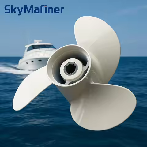Propeller 8 1/2x7 1/2-N Aluminum 7 Tooth Spline 6G1-45943-00 For Yamaha Outboard Engine 6HP 8HP F6 F