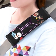 BT21 BTS Car Seat Belt Shoulder Pad Cover (2Pcs) Universal Car Shoulder Pad Seat Belt Cover Car Inte