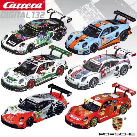 Carrera Slot Car Digital132 Porsche 911 RSR 30915/31073/32019 Gulf Racing / 911 32042 / 911 GT3 R 32