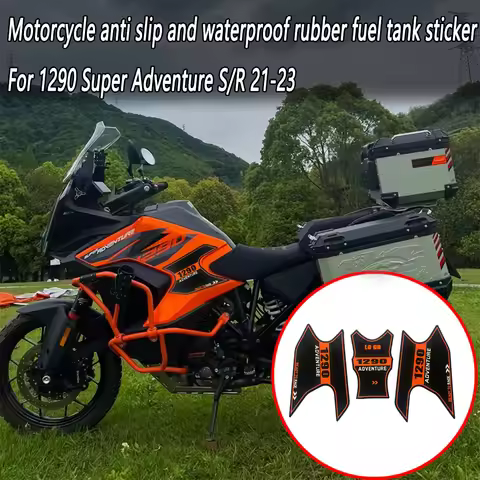 For KTM 1290 Super Adventure ADV S R 2021 2022 2023 Motorcycle 3D Rubber Tank Pad Fuel Gas Tank Prot