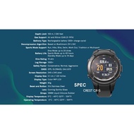CREST CR5 MULTI SPORT WATCH SUPPORT RUNNING HIKING BIKING SCUBA DIVING WITH GPS FUNCTION