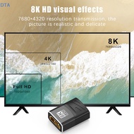 DTA HDMI Adapter 90 270 Degree Right Angle HDMI 2.1 8K 60Hz Male To Female Converter HDMI-compatible Cable Connector For TV Laptop PO