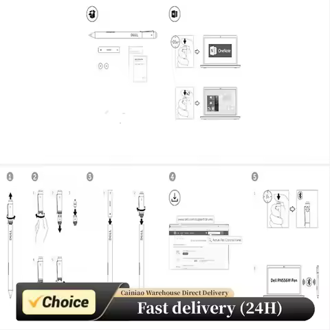 For Dell Active Stylus Pen Bluetooth-Compatible PN557W for Dell Latitude 5300 5310 7200 7210 7285 2 