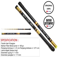 Joran Tegek Sruf Golden Vip 180- 240- 300- 360- 450 Cm Ruas Pendek Ringan Dan Lentur