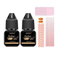 Lightning Speed Eyelash Extension Glue 0.5-1 Sec Dry/Retention – 7 Weeks/Extra Strong Black Adhesive