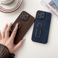 Case Vivo Y12/Vivo Y15/Vivo Y17/Vivo Y17S/Vivo Y22 Luxury H&amp;X Leather Ring Holder