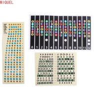 MIQUEL Guitar Note Sticker Guitar Accessories Musical Instrument Frets Note Decal Fingerboard Sticke