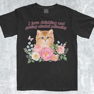 Funny I Love Drinking Cat Meme Shirt Funny Meme Shirt Popular Meme Shirt Viral Meme Shirt Offensive 