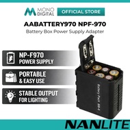Nanlite AABattery970 NP-F970 AA Battery Box Power Supply Adapter for LED Light & Camera Accessories