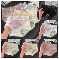 Combo of 5 10 Soft and Smooth Embossed Apricot Lace Women's Panties Size M L XL From 38 to 66kg