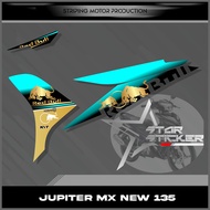 STRIPING STIKER JUPITER MX NEW 135 STIKER VARIASI MX 135 NEW DESIGN REDBULL