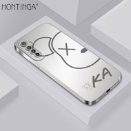 Hontinga ปลอกกรณีสำหรับ Realme X2 XT X2 Pro Realme U1 RealmiXT กรณีใหม่สแควร์ซอฟท์ซิลิโคนกรณีเย็นหมีเต็มปกกล้อง Protectior กันกระแทกกรณียางปกหลังโทรศัพท์ปลอก Softcase สำหรับสาวๆ
