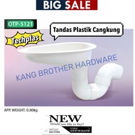 Bright Cabin Tandas Plastik Cangkung  Mangkuk Tandas Plastik  Plastic Toilet Bowl Squatting Pan (TEC